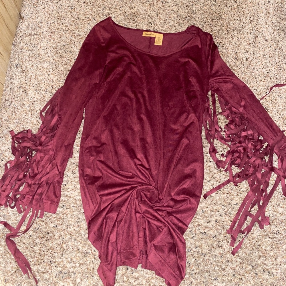 Wrangler wine colored dress